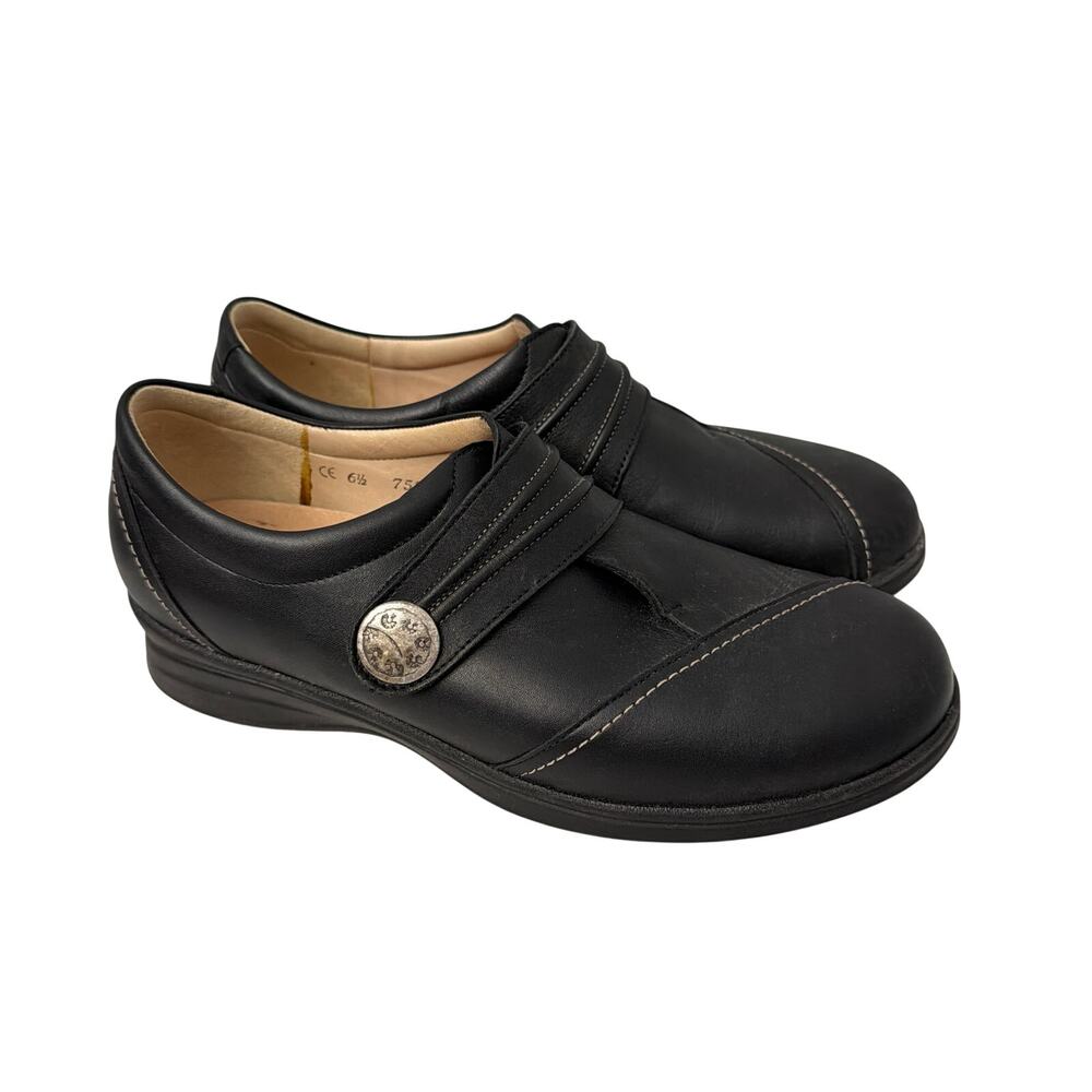 Finn Comfort Shoes Womens Size 9 US Galway Mary Jane Black Leather Comfort